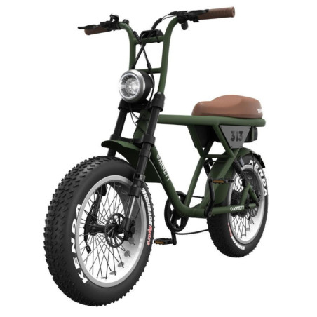 Vélo électrique Garrett Miller Z biplace cargo - Vert Militaire